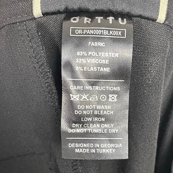 Orttu‎ Remi Cargo Pants Black Free Size Adjustable Waist Contemporary Casual - Picture 13 of 16